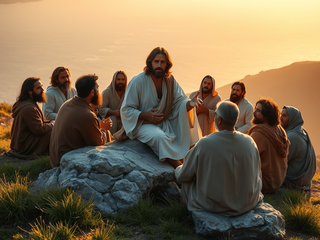 The current image has no alternative text. The file name is: create-a-featured-image-that-beautifully-captures-jesus-seated-on.png